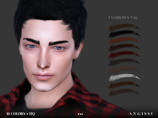 Sims 4 Eyebrows n46 by ANGISSI at TSR