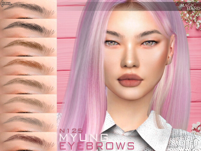 Sims 4 Myung Eyebrows N125 by MagicHand at TSR