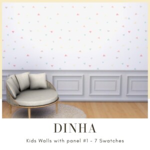 Kids Wall with panel #1 at Dinha Gamer