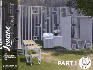 Louane outdoor BBQ set (part 1) by Syboubou at TSR