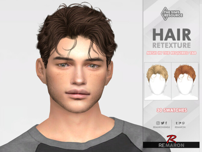 Sims 4 TO0708 Hair Retexture by remaron at TSR