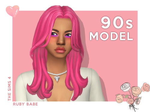 Sims 4 90s Model Hair at Gorgeous Sims