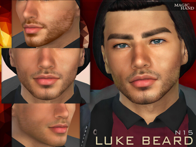Sims 4 Luke Beard N15 by MagicHand at TSR