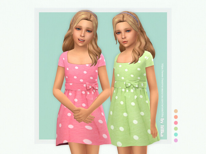 Sims 4 Sonia Dress by lillka at TSR