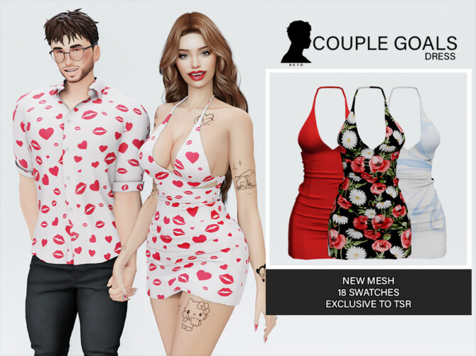 Sims 4 Couple Goals (Dress) by Beto ae0 at TSR