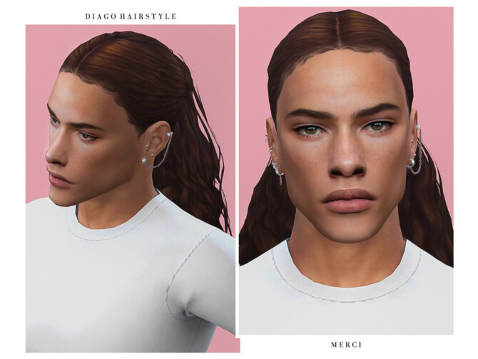 Sims 4 Diago Hairstyle by  Merci  at TSR