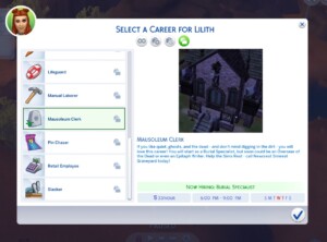Mausoleum Clerk (Part-Time) Career by BosseladyTV at Mod The Sims 4