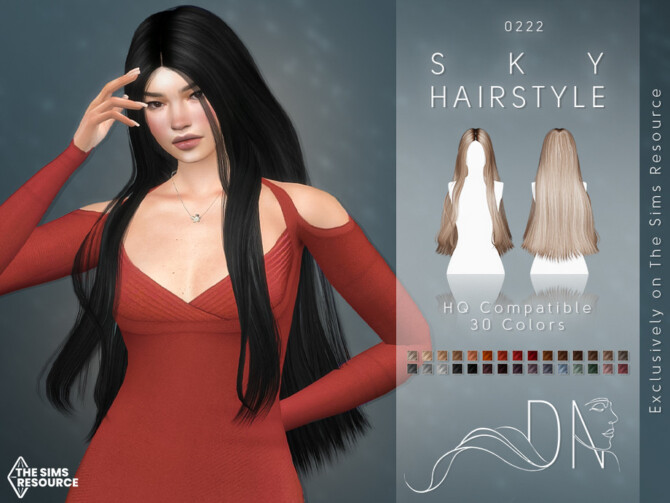 Sims 4 Sky Hairstyle by DarkNighTt at TSR
