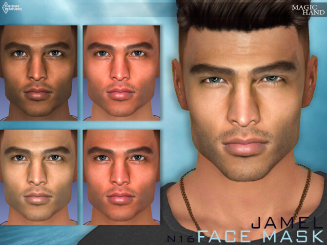 Sims 4 Jamel Face Mask N16 by MagicHand at TSR