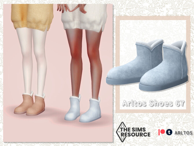 Sims 4 Snow boots 67 by Arltos at TSR