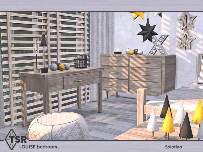 Sims 4 Louise Bedroom by soloriya at TSR