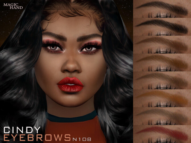 Sims 4 Cindy Eyebrows N108 by MagicHand at TSR