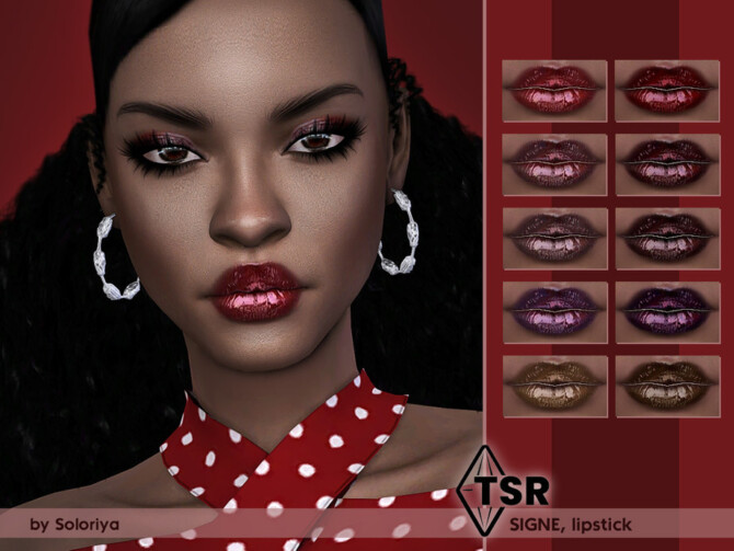 Sims 4 Lipstick Signe by soloriya at TSR