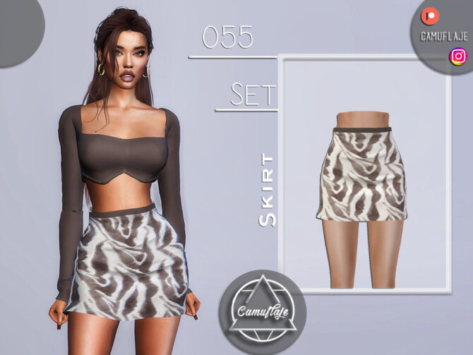 Sims 4 SET 055   Skirt by Camuflaje at TSR