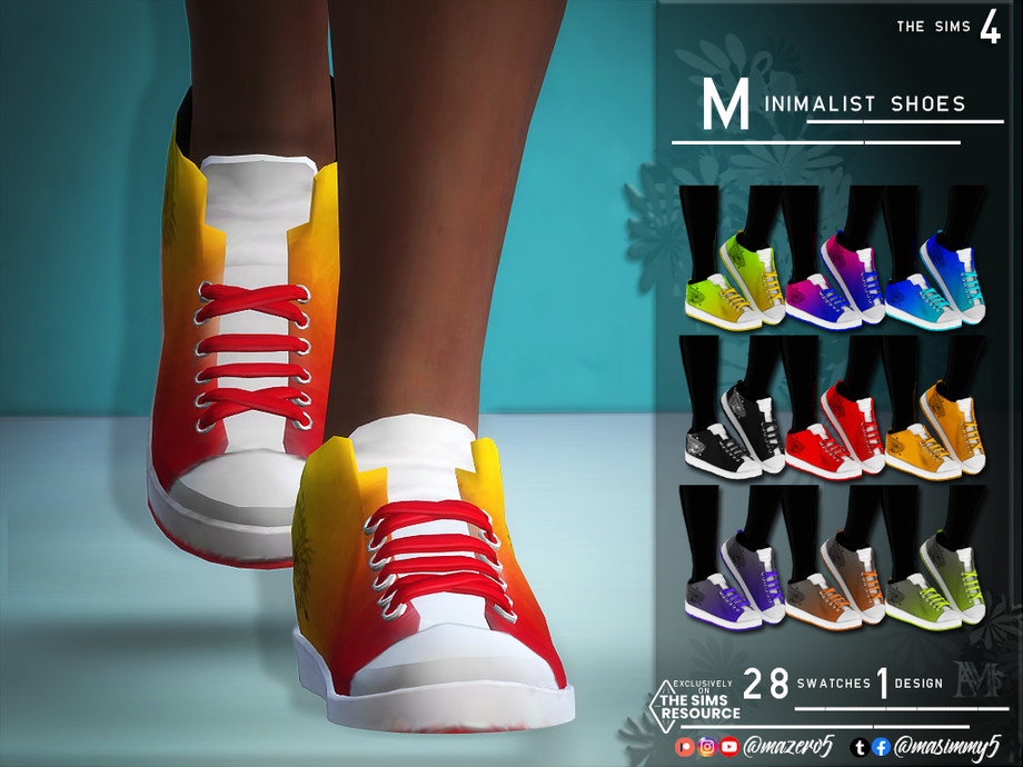 Minimalist Shoes by Mazero5 at TSR » Sims 4 Updates