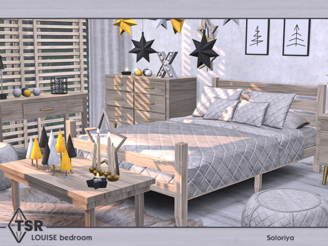 Sims 4 Louise Bedroom by soloriya at TSR