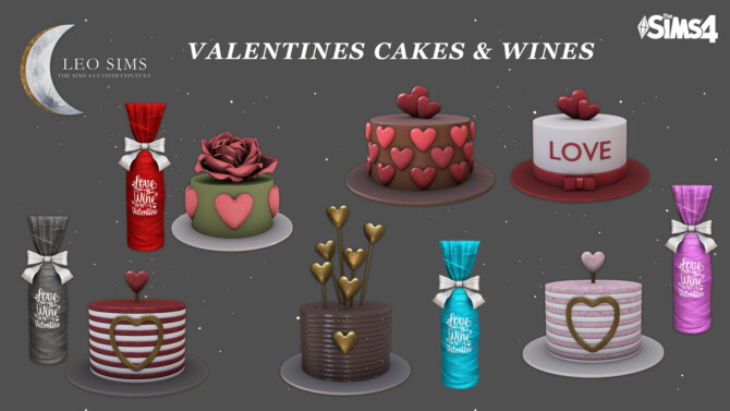 Sims 4 Valentines Cakes at Leo Sims