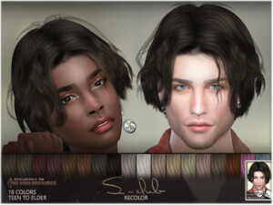 Recolor of S-Club Hair by BAkalia at TSR