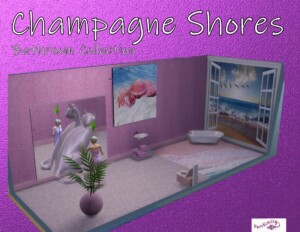 Champagne Shores Bathroom Collection by PurrSimity at Mod The Sims 4