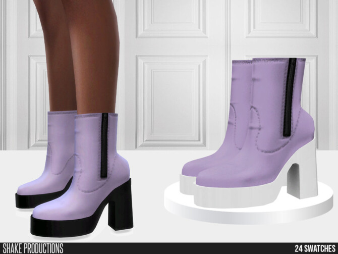 840 - High Heel Boots by ShakeProductions at TSR » Sims 4 Updates