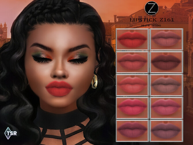 Sims 4 LIPSTICK Z161 by ZENX at TSR