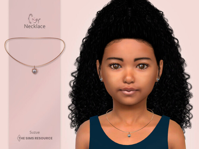 Sims 4 Cor Necklace Child by Suzue at TSR