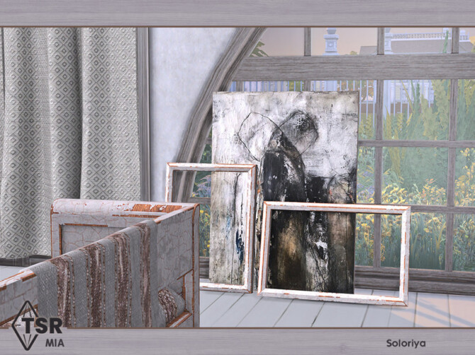 Sims 4 Mia Living Room by soloriya at TSR