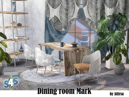 Sims 4 Mark Dining Room at Aifirsa