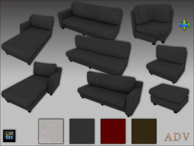 Sims 4 Sofa Sets/Couch Sets at Arte Della Vita