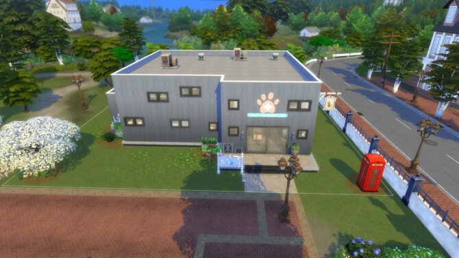 Sims 4 Pawstone Vet Clinic no cc by Barenziah at Mod The Sims 4