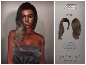 Jasmine / Style 1 (Hairstyle) by Ade_Darma at TSR
