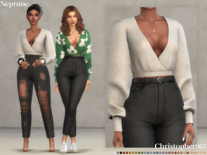 Sims 4 Neptune Top by christopher067 at TSR