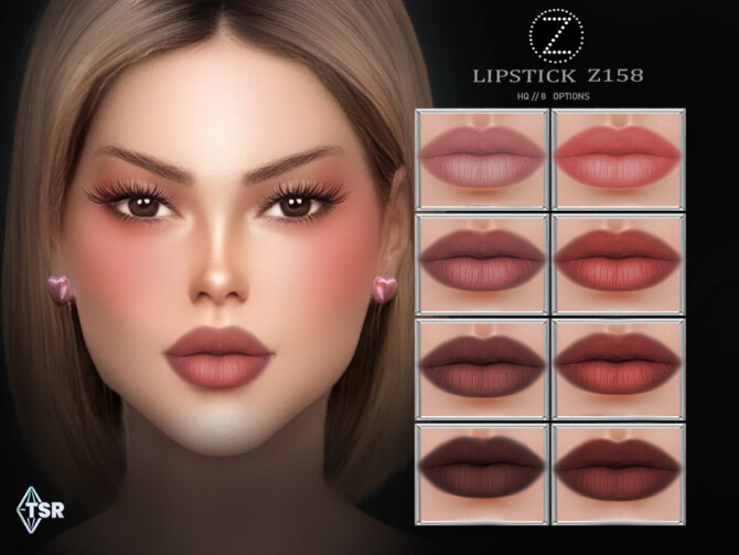 Sims 4 LIPSTICK Z158 by ZENX at TSR