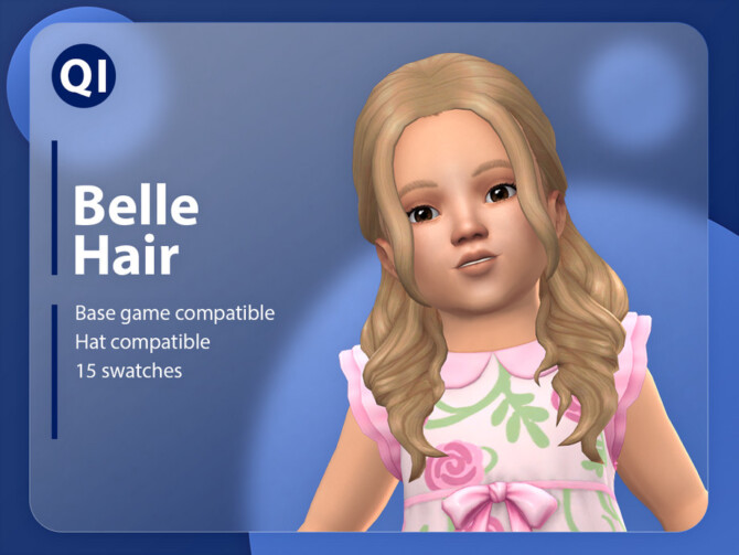 Sims 4 Belle Hair by qicc at TSR