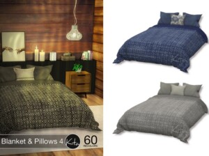 Blanket & Pillows 4 at Ktasims