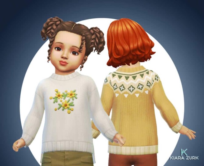 Sims 4 Sweater French for Toddlers at My Stuff Origin