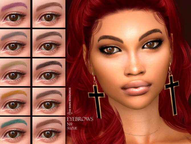 Sims 4 Eyebrows N9 by Suzue at TSR