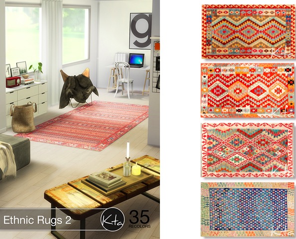 Sims 4 Ethnic Rugs 2 at Ktasims