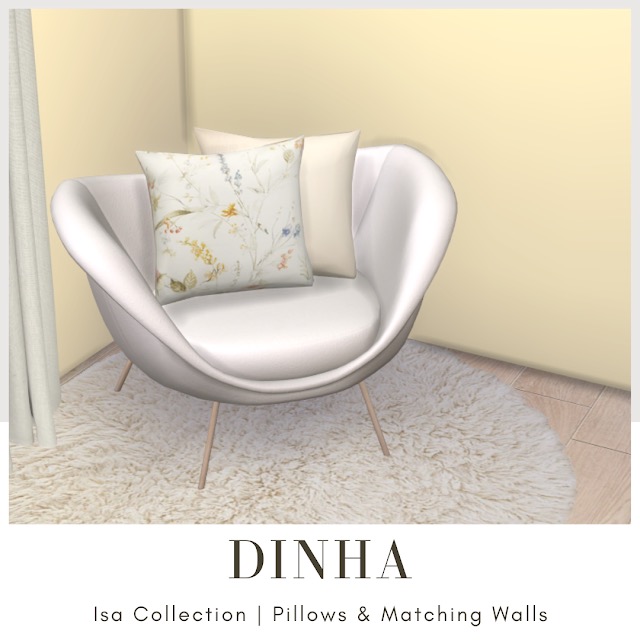 Sims 4 Isa Collection: Pillows & Walls at Dinha Gamer