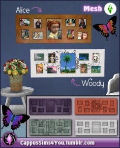 2 Photo frames – Woody & Alice at CappusSims4You