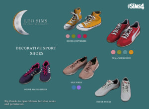 Decorative Sport Shoes at Leo Sims