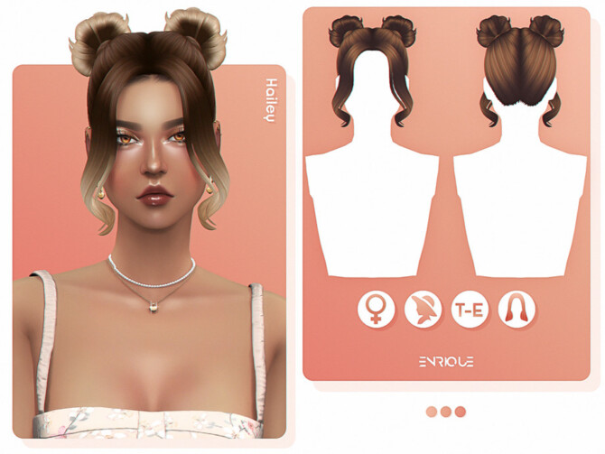 Sims 4 Hailey Hairstyle by Enriques4 at TSR