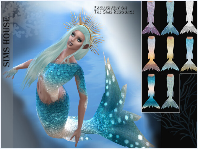 Sims 4 Mermaid Tail by Sims House at TSR