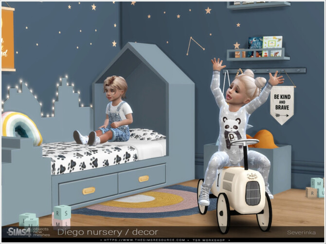 Sims 4 Diego nursery decor by Severinka  at TSR