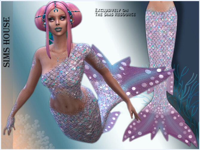 Sims 4 Mermaid Tail by Sims House at TSR