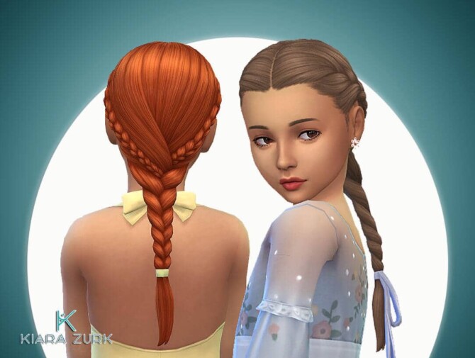 Sims 4 Braid Single for Girls at My Stuff Origin