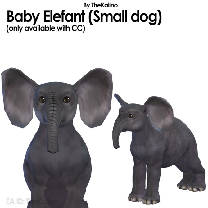 Sims 4 Baby Elephant at Kalino