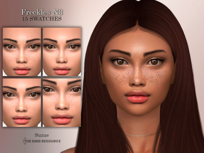 Sims 4 Freckles N3 by Suzue at TSR