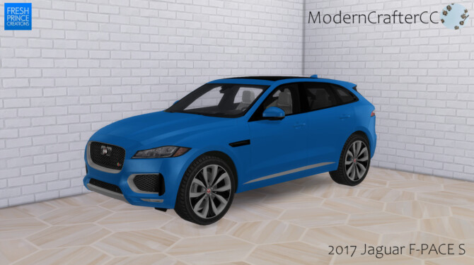 Sims 4 2017 Jaguar F PACE S at Modern Crafter CC