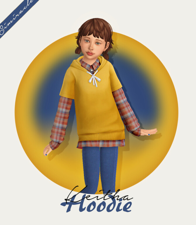 Sims 4 Keitha Hoodie   Kids Version at Simiracle